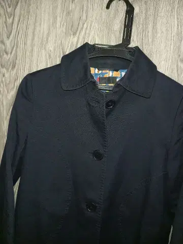 PaulSmith(폴스미스) 네이비 트렌치코트 사이드 포켓 포함