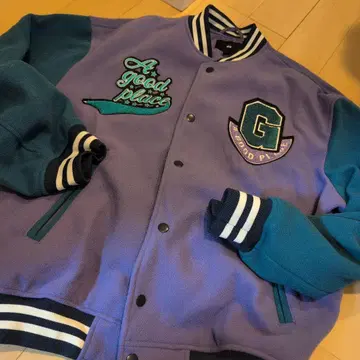 H&M 바시티 자켓 보라색/파랑 L