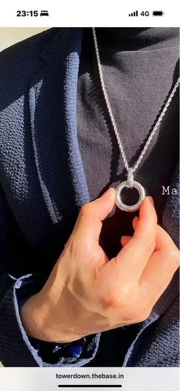 하와이안 실버 이터널 레이 50cm