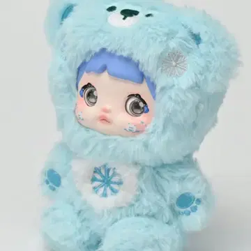 Nommi 귀여움은 쉬지 않아 BINBIN 스카이블루 곰 봉제 인형