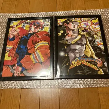 죠죠의 기묘한 모험 액자 포함 포스터 3부 죠타로 디오 도도도 2장 세트