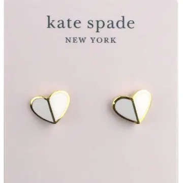 케이트 스페이드 귀찌 하트 화이트