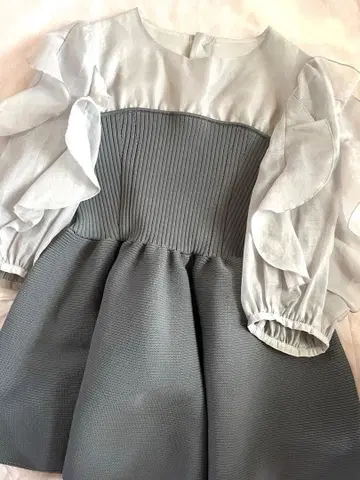 아푸와이저 리셰 베어 뷔스티에 도킹 튜닉 블루 그레이 사이즈 2