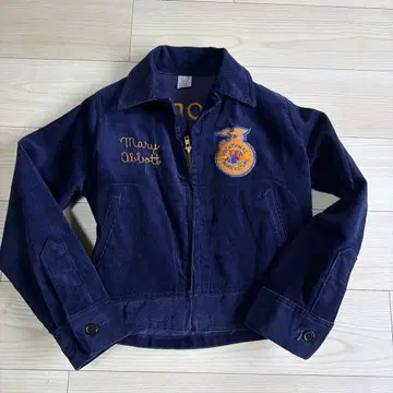 새상품급 FFA 퍼머스 자켓 70~80s 네이비 코듀로이 36