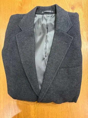 다크 그레이 테일러드 자켓 울 혼방