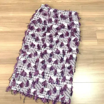 [새상품급] 어반리서치 로쏘 프린지 타이트 스커트 라메