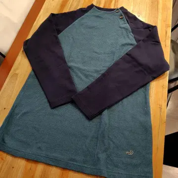 크로커다일 와플 절개 티셔츠 튜닉