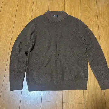 BEAMS HEART 브라운 하이넥 스웨터 L