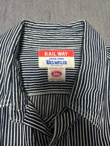 UES 히코리 긴팔 워크 셔츠 웨스 데님