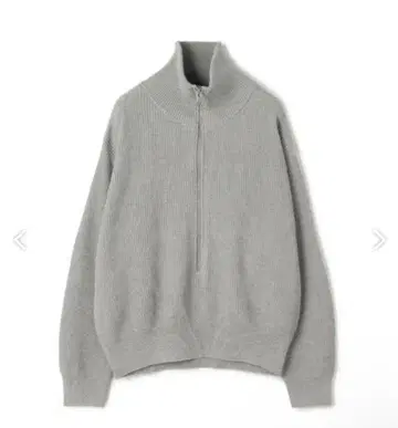 코튼 리브 하프 지퍼 니트 GALERIE VIE 투모로우랜드