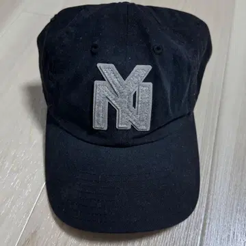 American Needle NY 로고 야구 모자 블랙