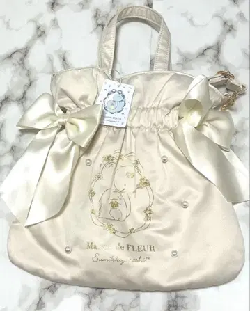 스미코구라시 메종 드 플뢰르 2way 핸드백 아이보리 토카게