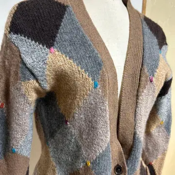 마크바이마크제이콥스 다이아몬드 패턴 가디건