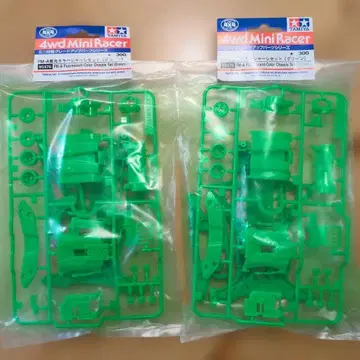 TAMIYA 미니 사륜구동 FM-A 형광 컬러 섀시 세트 그린 2세트