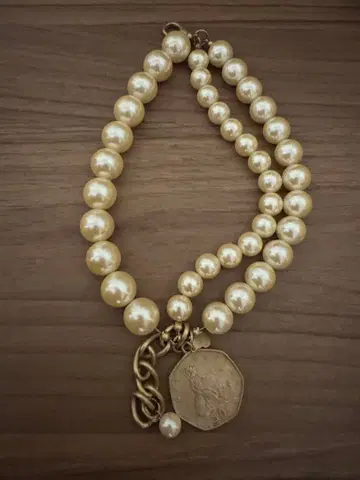 perle 코인 팔찌 놋쇠 금고비 마감