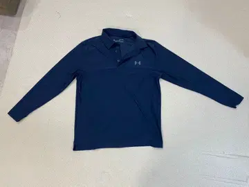 Under Armour 네이비 긴팔 피케 셔츠