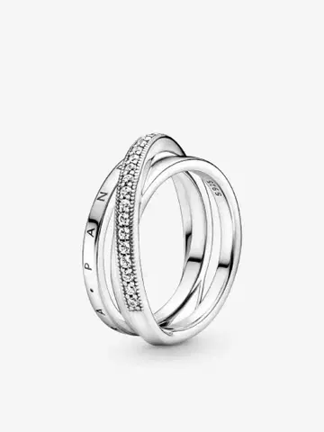 [ 익명 배송 ] PANDORA 크로스오버 파베 트리플 밴딩 54