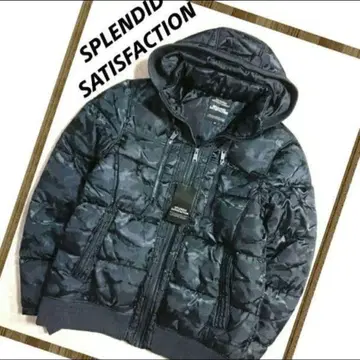 splendid satisfaction 카모플라주 방한 충전솜 블루종