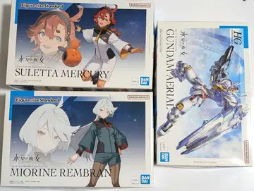 수성의 마녀 건담 프라모델 세트 에어리얼/슬레타/미오리네