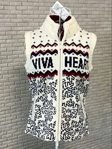 새상품 25,300엔 VIVA HEART 방풍 니트 베스트 40