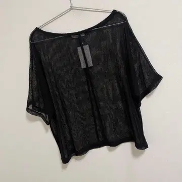 뷰티앤유스 폴리에스테르 메쉬 보트넥 풀오버