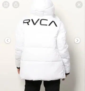 RVCA 화이트 다운 자켓