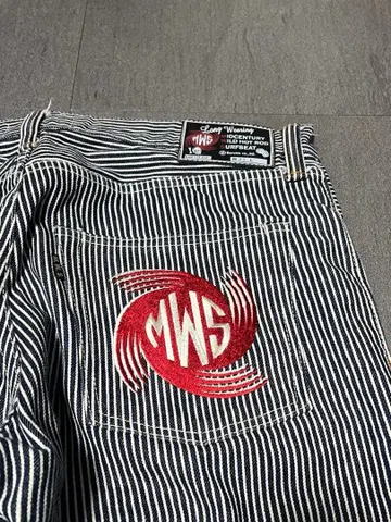 MWS 히코리 워크 팬츠 데님 바이커 팬츠