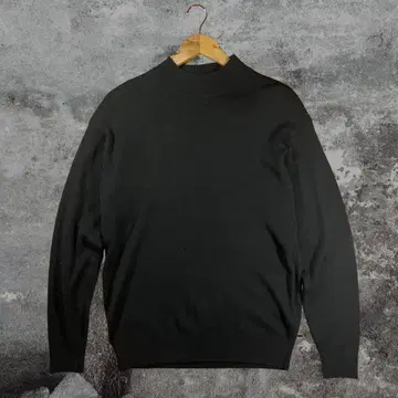구제 의류 스웨터 하이넥 블랙 남성용 여성용 가을 겨울