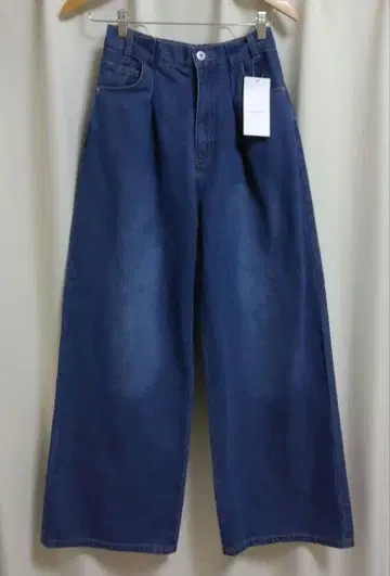 ELENCARE DUE 데님 턱 와이드 팬츠