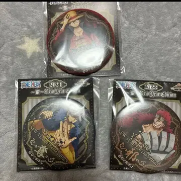 원피스 캔뱃지 대해적 주머니 2023 루피 키드 로우 세트