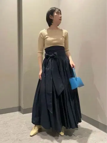 프레이 아이디 타프타 개더 볼륨 스커트