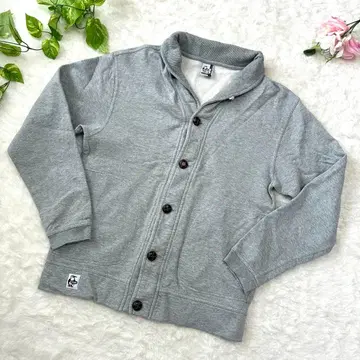 CHUMS 참스 숄카라 맨투맨 가디건 싸개 단추