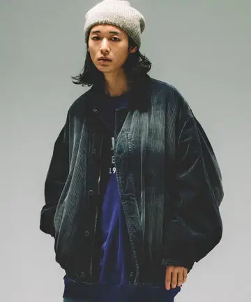 Fade Washed Padding Corduroy Blouzon