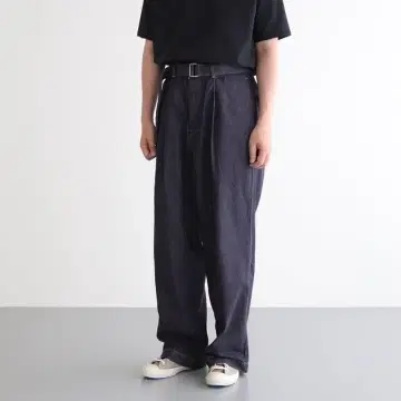 Graphpaper Colorfast Denim Belted Pants