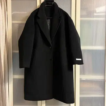 COCOMOMO 블랙 체스터 코트