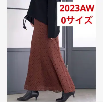 미사용*BARNYARDSTORM 플로키 도트 스커트 플레어 스커트