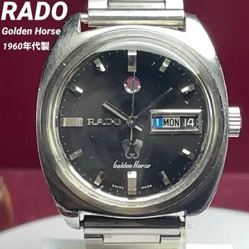 60s 레어 블랙 다이얼 RADO 골든 호스 자동 와인딩 스위스산