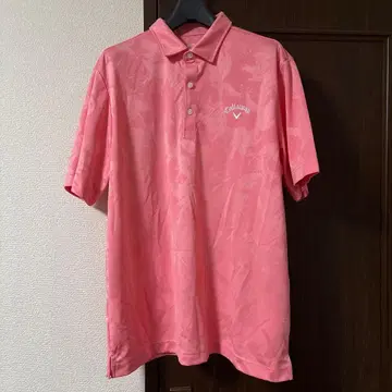 캘러웨이 핑크 골프 피케 셔츠