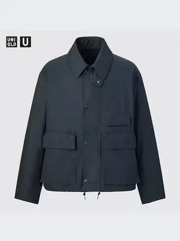 유니클로 U 유틸리티 숏 블루종 L 블루