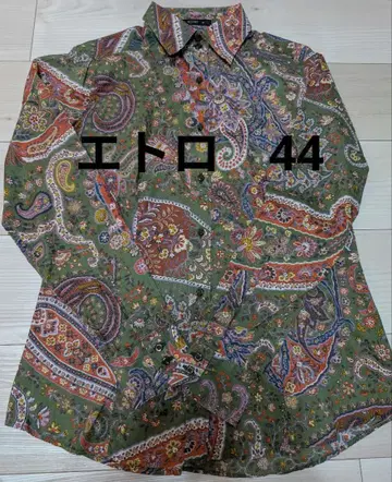 ETRO 페이즐리 무늬 셔츠 사이즈 44