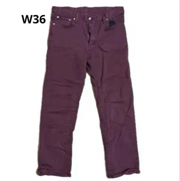 EDWIN No.E603R 일본제 데님 스트레이트 와인색 W36