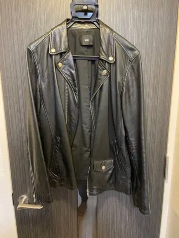 HARE(하레) 블랙 가죽 더블 라이더 자켓 M 초특가!