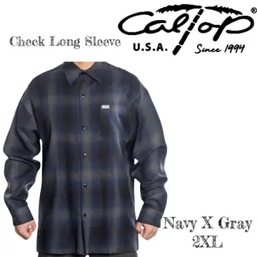 CALTOP Check Long Sleeve Shirt XL