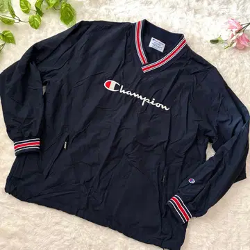 XLARGE Champion 콜라보 나일론 자켓 드로 코드 부착