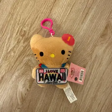 하와이 한정판 헬로키티 스트랩 포함 봉제 인형