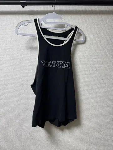 X-VEATM 블랙 탱크탑 M 사이즈