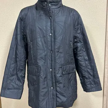 여성용 frohlich 퀼팅 블루종 블랙 M 사이즈