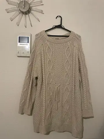 케이블 니트 원피스