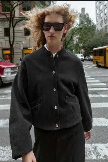 ZARA 소프트 봄버 자켓, 밴딩