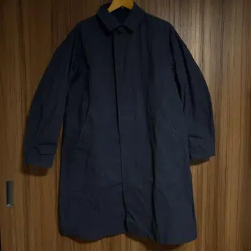 네이비 스텐카라 코트 4개 버튼